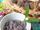 Ricetta Gnocchi di patate viola (vitelotte) burro Occelli e salvia