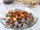 Ricetta Gnocchi di patate viola (vitelotte) con carciofi morbidi e croccanti
