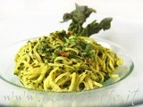Ricetta Taglierini verdi peruviani con spinaci e aji amarillo della Edith e della Doris