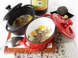 Ricetta Uova di quaglia al tartufo nero d’estate e pepe di Sichuan in cocotte