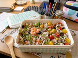 Riso basmati freddo con frutti di mare: pranzo in ufficio