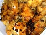 Baccalà con patate e funghi