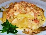 Paccheri al salmone con formaggio Squacquerone