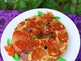 Torta  rovesciata di pomodori e cipolle