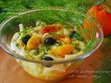 Σαλατα με φινοκιο, πορτοκαλι και μαυρεσ ελιεσ  ♦♦  insalata di finocchio, arance e olive nere