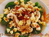 Σαλατα σπανακι με χαλουμι  *****  insalata di spinaci al halloumi