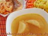 Ψαροσουπα με ραβιολια  *****  minestra di pesce con ravioli