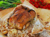 Κοτοπουλο ψημενο σε κρουστα απο αλατι με μυρωδικα ♦♦ pollo cotto in crosta di sale con gli aromi