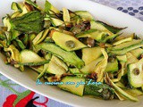 Insalata di zucchine grigliate al forno