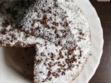 Chocolate coconut cake recipe – chocolate cake recipe using desiccated coconut (butter free)