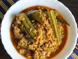 Soya kheema drumstick curry