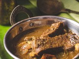 Chettinad Saiva Meen Kuzhambu / Vegetarian Fish Curry - Purattasi Special