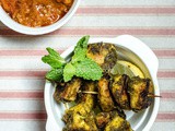Karuveppilai Paneer Tikka / Paneer & Curry Leaves Tikka - Stove Top Method