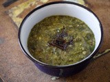 Vallarai Keerai Paruppu Kootu / Brahmi Leaves Curry - Herbal Green Leaf Recipes