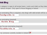 Nominate the Irish Food Guide Blog for Blog Awards Ireland 2013