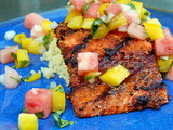 Spice Crusted Salmon with Watermelon Salsa
