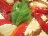 Tomato and Fresh Mozzarella w/ Balsamic Reduction