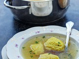 Domaća pileća supa sa griz knedlama i sos od višanja sa kuvanom piletinom / Chicken Soup