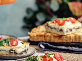 Tart sa pečurkama, tikvicama i dimljenim pilećim prsima