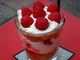 Raspberry Trifle with Doughnuts