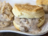 Spicy Southwestern Style Mashed Potatoes With Sausage Gravy and Biscuits