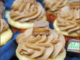 Milky Way Cupcakes with Caramel Frosting Recipe