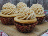 Peanut Butter Cupcakes with Light Peanut Butter Frosting Recipe