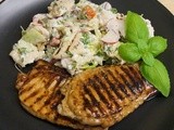 Lime Pork Chops with Fattoush - pushing the comfort zones