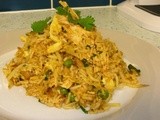 Singapore style Chicken Fried Rice (or  using up roast chicken )