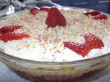 Strawberry & Raspberry Sherry Trifle - happy sigh