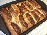 Toad in the hole with Bramley Gravy for Yorkshire Pudding Day