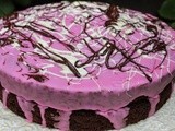 Chocolate and beetroot sandwich cake