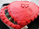 Chocolate box heart cake