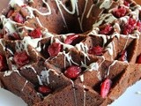 Chocolate, Cranberry and Ginger Bundt Cake