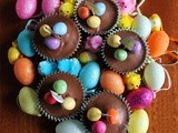 Easter Chocolate Iced Cupcakes