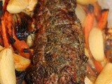 Roasted Pork Tenderloin Fillet with Root Vegetables
