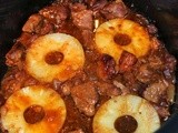 Slow cooker Barbecued pork with pineapple