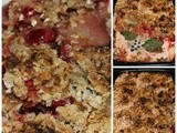 Spiced Cranberry and Apple Oaty Crumble