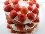 Triple layer Victoria Sponge Strawberry and Cream cake