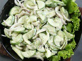 Cucumber Dill Salad with Buttermilk Dressing | Healthy Indian Salads