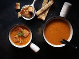 Easy Tomato soup recipe restaurant style | Pressure cooker creamy south Indian soup with tomatoes