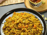 Mochai Carrot Dill Leaves Rice – Lima Beans Rice – Healthy One Pot Recipe