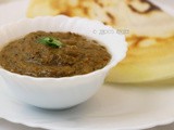 Onion Coriander chutney recipe without Garlic | Vengaya kothamalli chutney