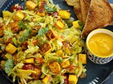 Paneer Korma Salad Recipe | Indian-Style Salad with Saffron Cashew Dressing