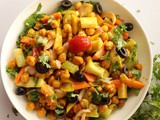 Roasted Chickpeas salad recipe-Mediterranean chickpeas salad | White chana salad recipe | 28 Days Salad Challenge #Salad – 10