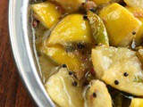 Velutha Naranga Achar – Lemon and Garlic Pickle Kerala Style | White Lemon Pickle with Kanthari Chillies