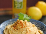 Spiced Lemon Hummus ~ Featuring @STAR_Fine_Foods Olive Oil with Lemon Peel