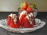 Spicy Stuffed Strawberries with Chocolate Drizzle ~ a @TexasBrew Feature & #Giveaway