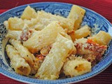 Sundried Tomato & Goat Cheese Rigatoni ~ a Guest Post at The Cooking Actress