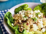 Quinoa, feta and walnut salad
